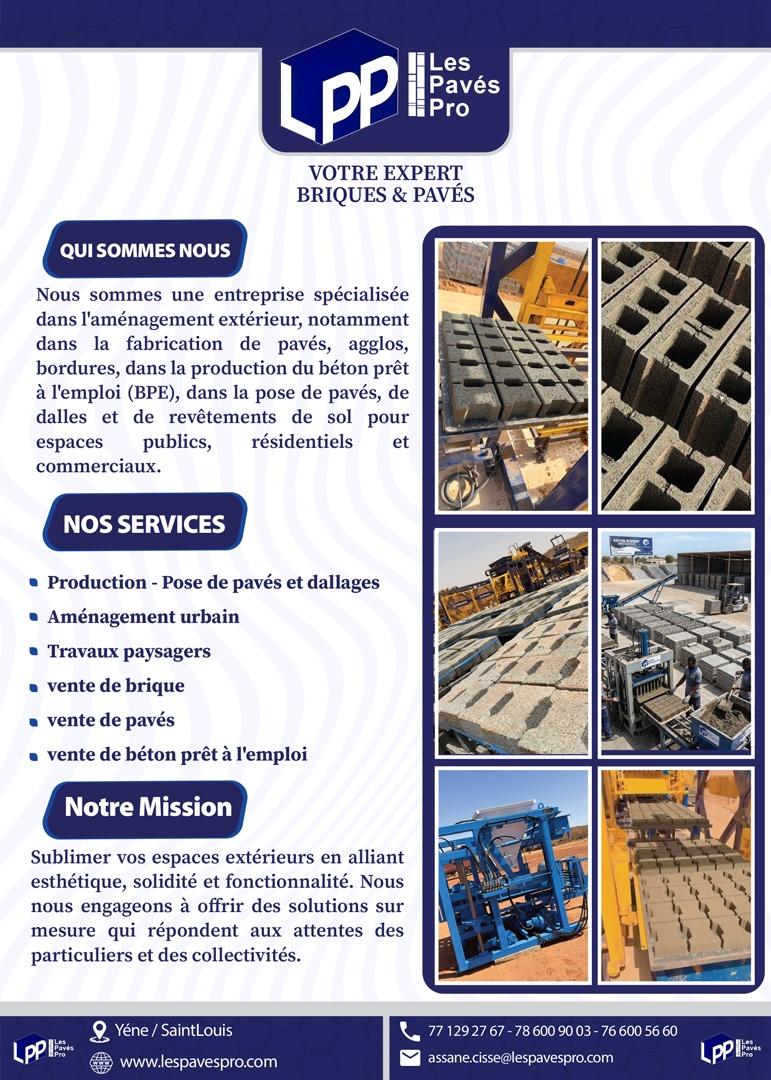 Fabrication de pavés