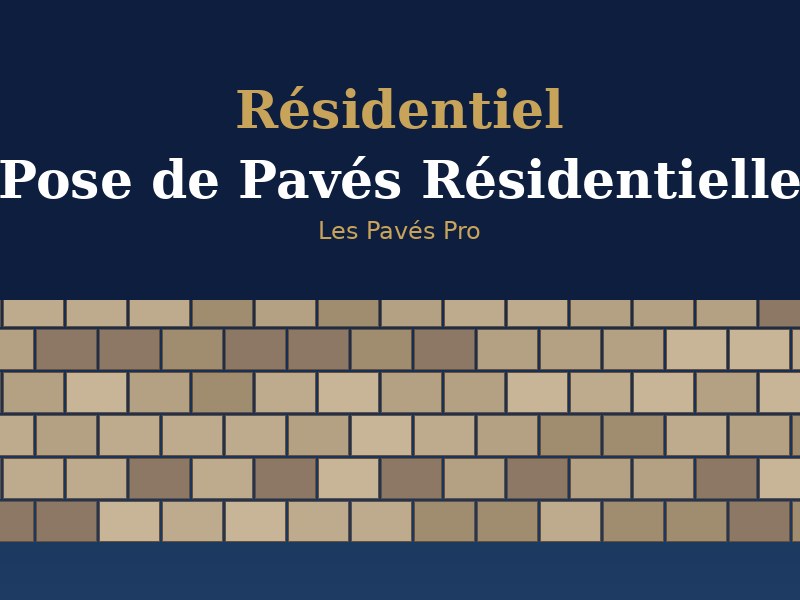 Pose de Pavés Résidentielle